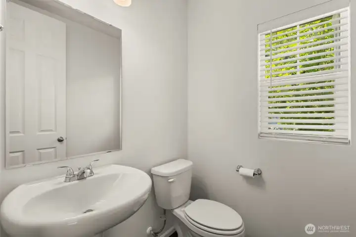 Half bath off main floor