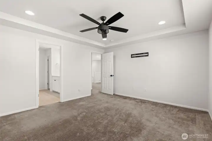 Lower level secondary primary with attached bathroom