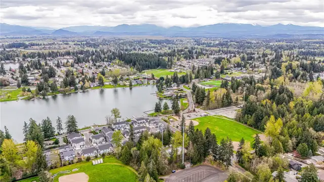 View of the Lake Tapps Parks 3-4 Blocks Away