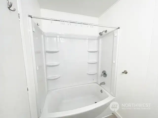 Full Shower/Tub in Main Bathroom.