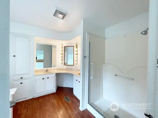 Primary Bathroom with large shower...