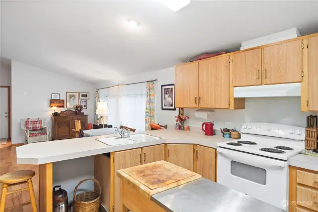 Kitchen w/ plenty of storage