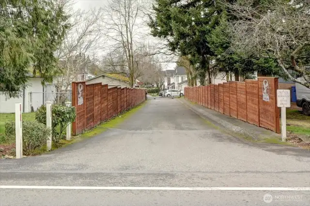 View of entry from 94 Ave S.