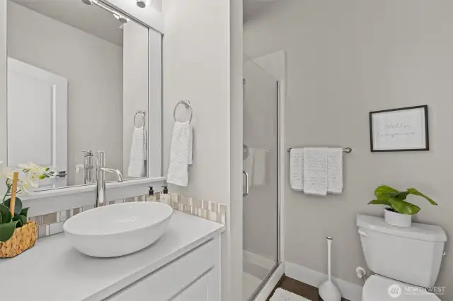 3/4 Bath on main level