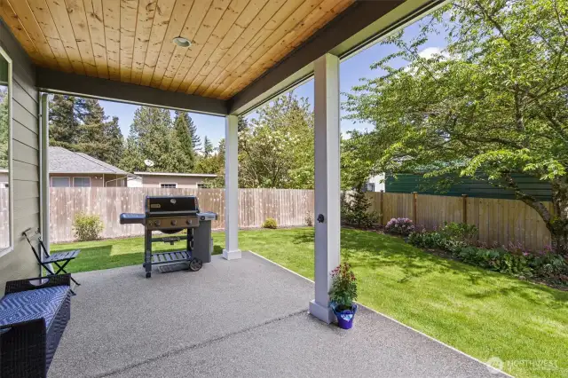 Great covered patio