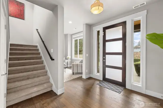 Tall ceilings greet you upon entry + bonus space