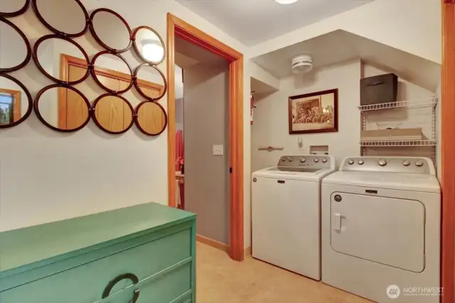 The laundry area
