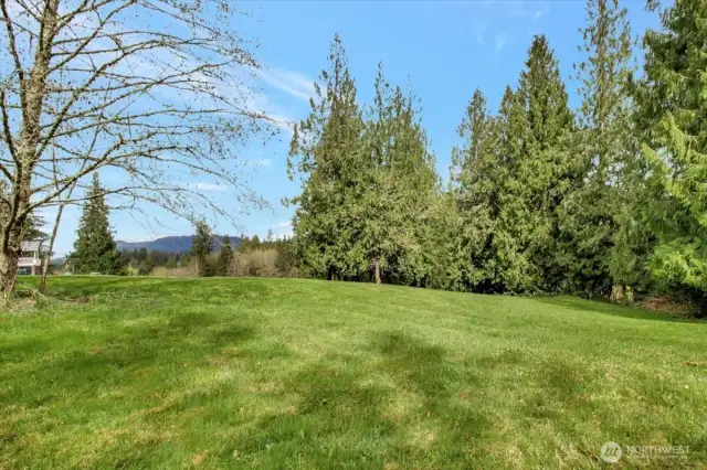 The upper portion of the property