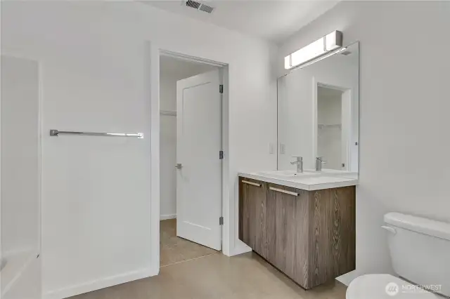 There are private baths off of every upstairs bedroom.