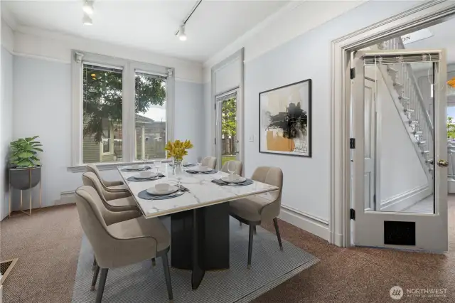 Virtually Staged Dining Room