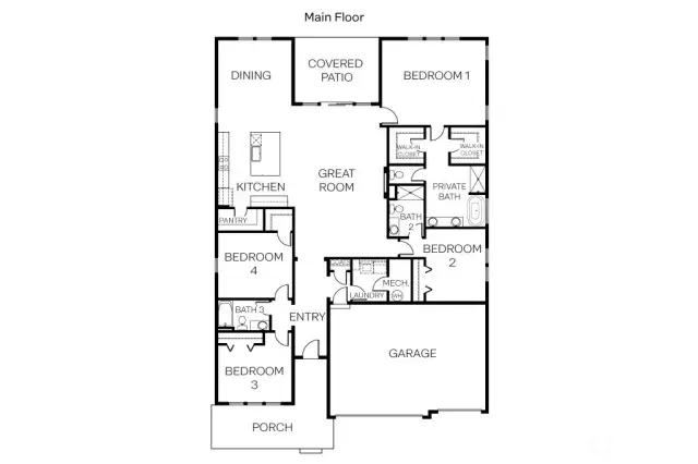 Photo rendering is representational. Actual home is under construction and finishes, elevation, and paint colors may vary. See site agent for details.