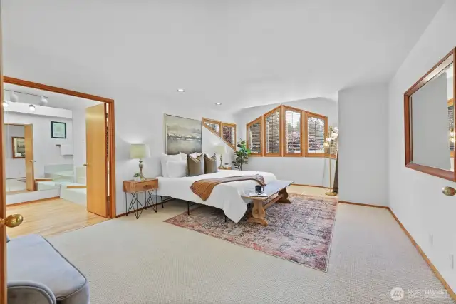 Spacious and private primary retreat!