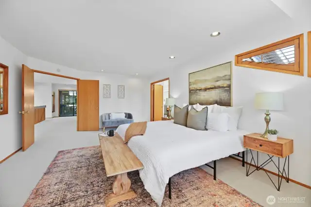Spacious and private primary retreat!