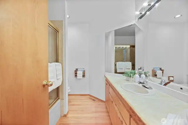 Main floor full bath near the bedrooms.