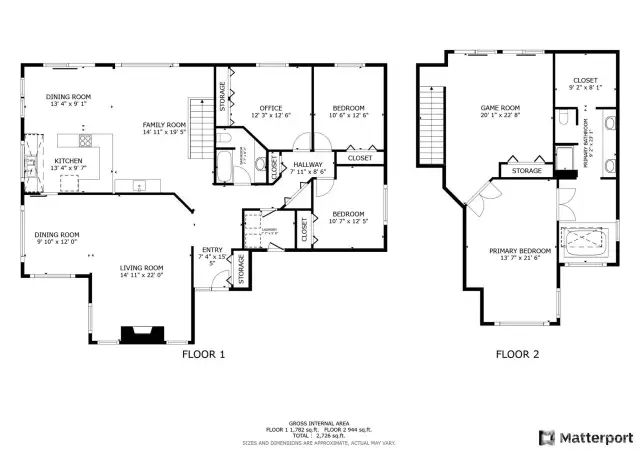 Home is complete with, 4 bedrooms and 2 full baths. One bedroom is currently utilized as an office. There's also a utility sink and additional cabinets in the laundry room.