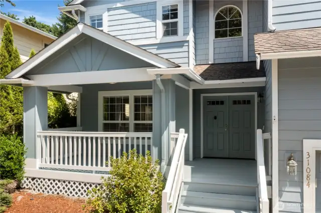 Refinished porch to welcome you home!