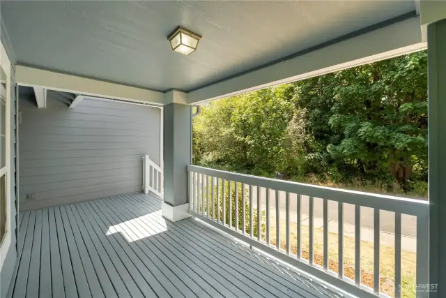 Another angle of covered front porch.