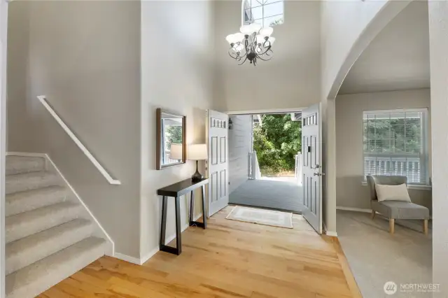 Welcoming large entry.
