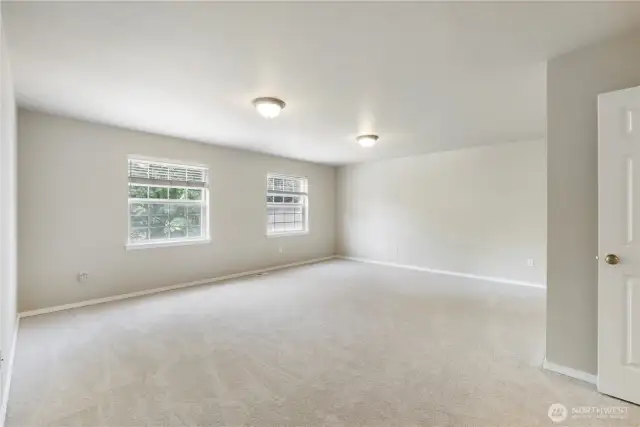Flex room again showing windows for lots of natural light.