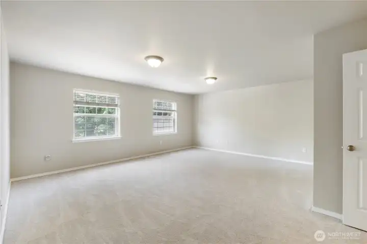 Flex room again showing windows for lots of natural light.