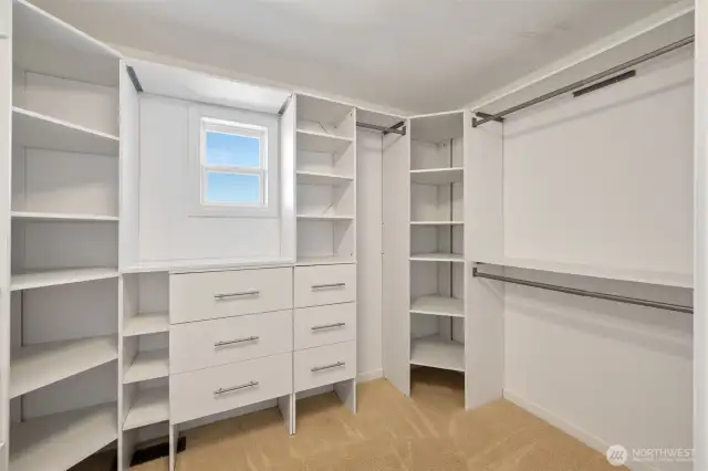 Primary closet
