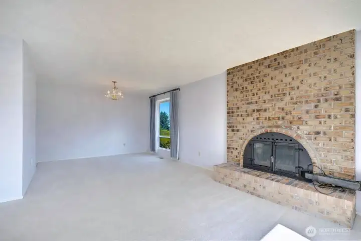 View to the dining room which is adjacent to the living room