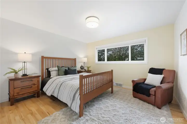 Nice-sized Bedroom 1 on main floor.