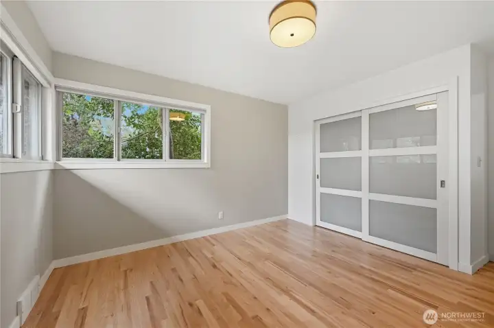 Bedroom 2 on main floor with large closet.