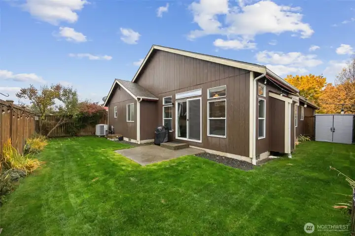 Nice sized backyard with plenty of usable space!