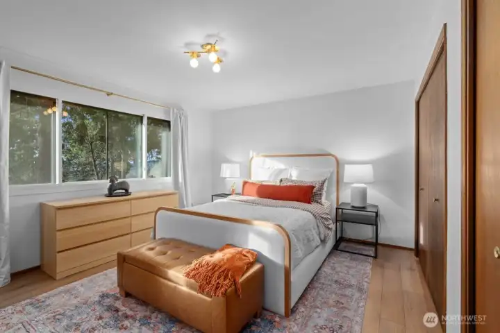 West Facing Primary with two very large closets