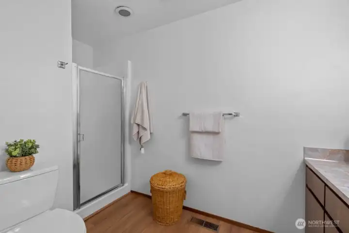 Primary with 3/4 bath