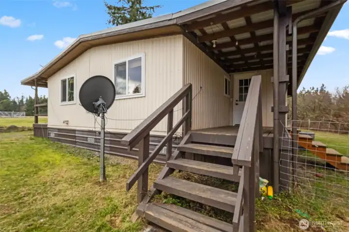 Back Covered Entry to Mud Room