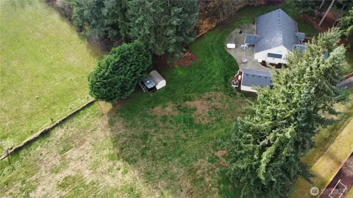 On 2.5 acres of flat land with plenty of room to build an ADU without the restrictions