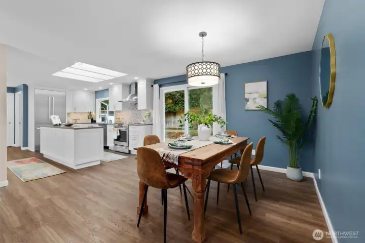 Dining room off kitchn.