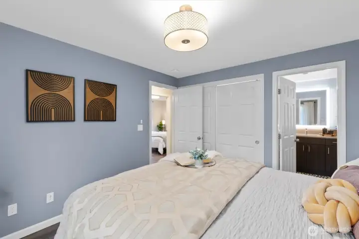 Primary with en-suite bath.