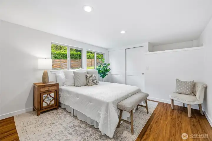 A view of the primary bedroom.