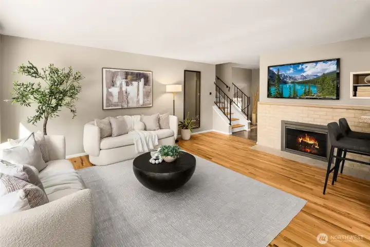 Pride of ownership shines throughout with refinished hardwood floors