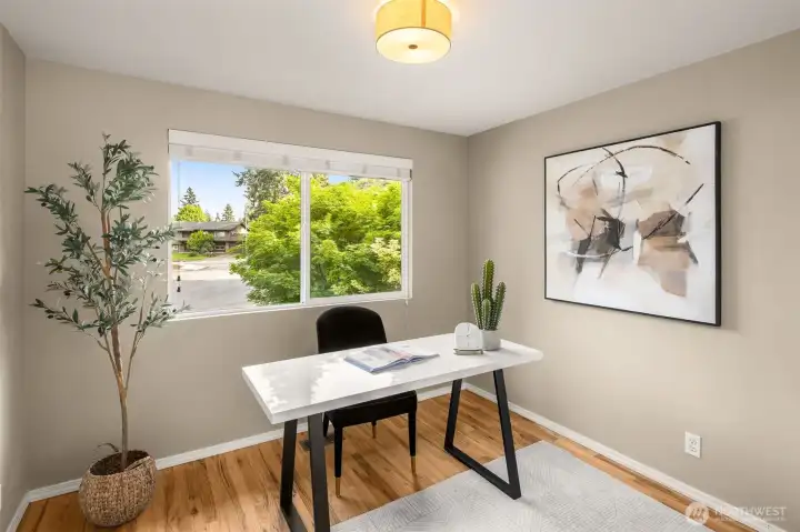 Flexible spaces throughout offer room for a home office, fitness studio, or playroom.