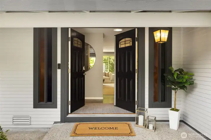Inviting French Doors
