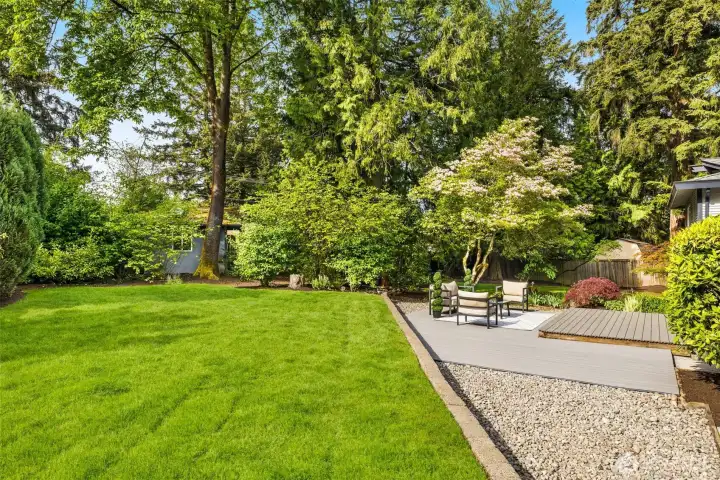 Park-like backyard with room to garden - you'll love where you live!