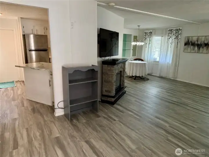 As you enter the home.