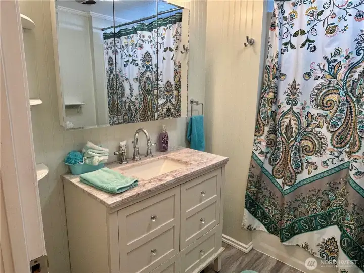 Bathroom sink.