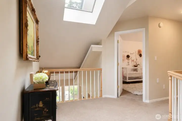 The landing leading to the bedrooms and bathrooms The landing leading to the bedrooms and bathrooms