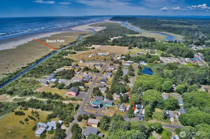 So close to the beach you can hear the ocean