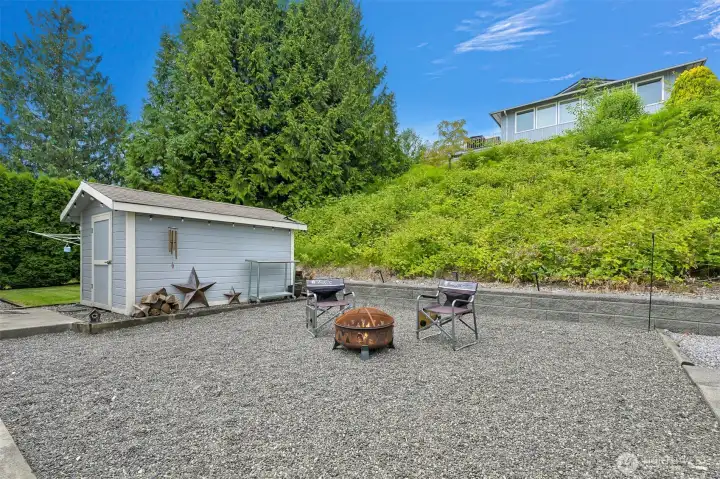 Cozy fire pit area
