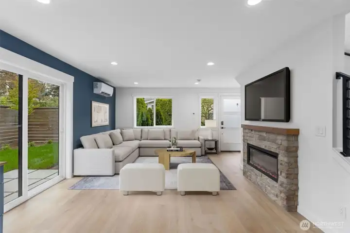Open concept main floor virtually staged
