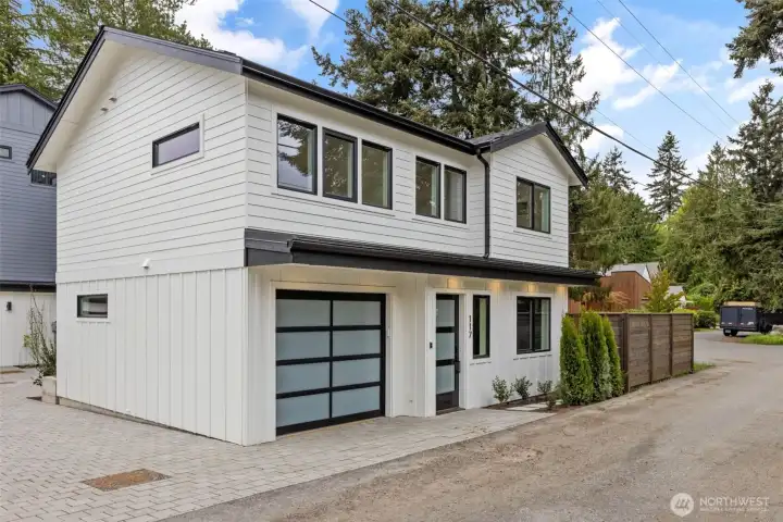 Private garage entrance