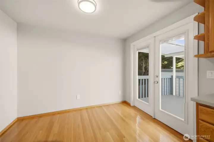 Dining area offers plenty of space for families