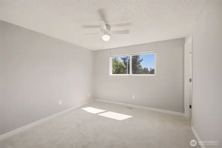 Primary bedroom on the upper floor