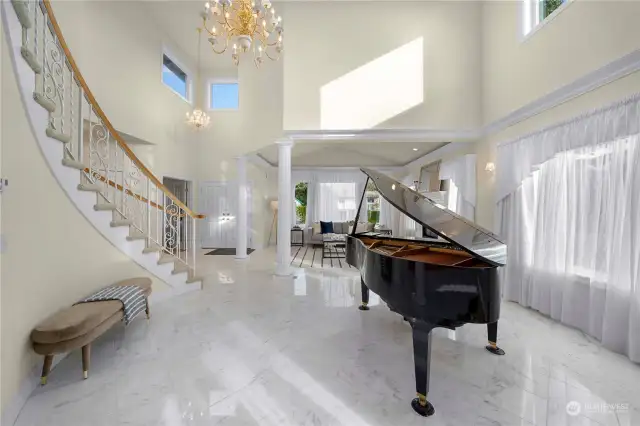 Grand entry welcomes you into the open floor plan